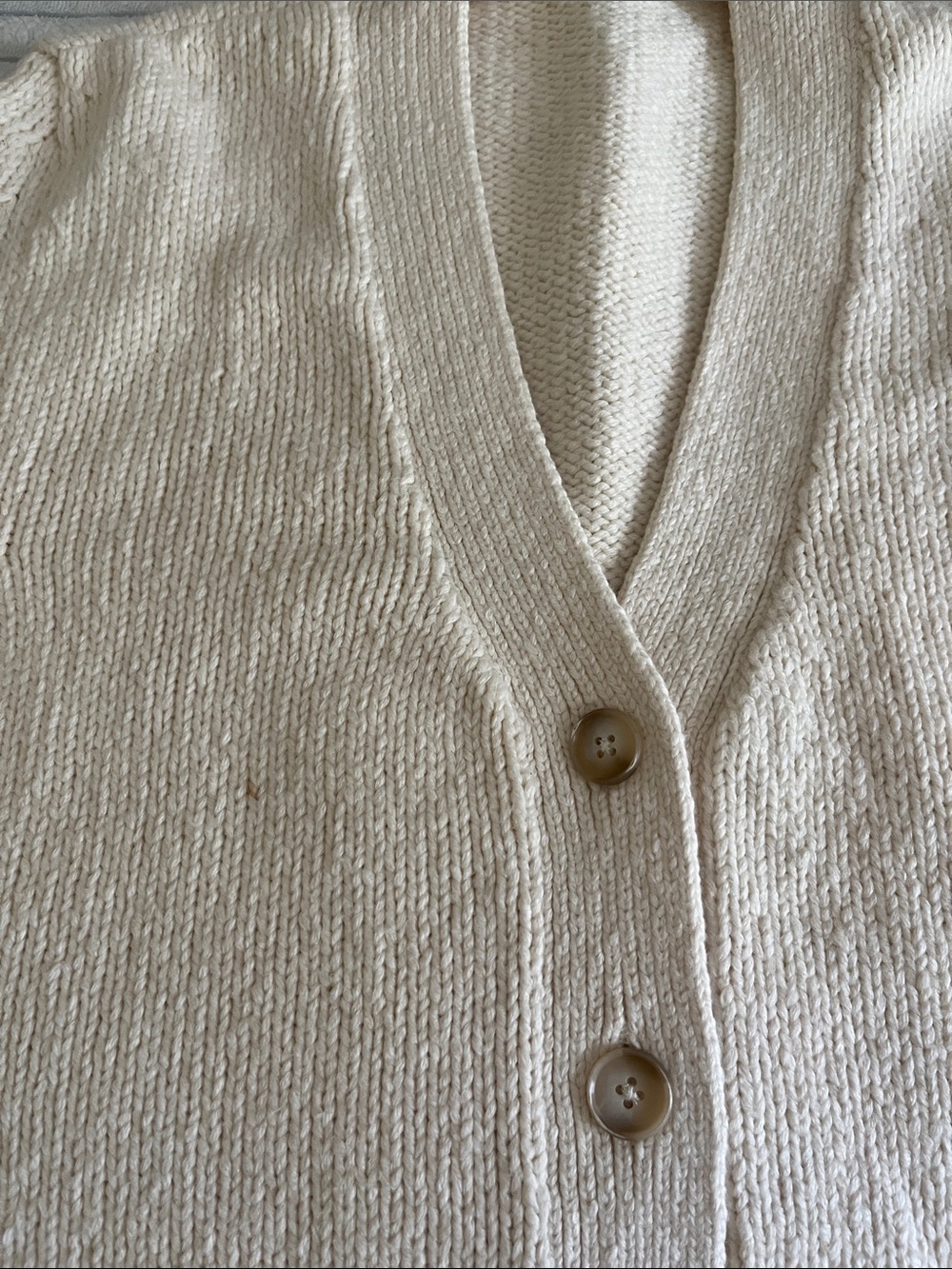 Faherty Cream Cardigan - Picture 5 of 11